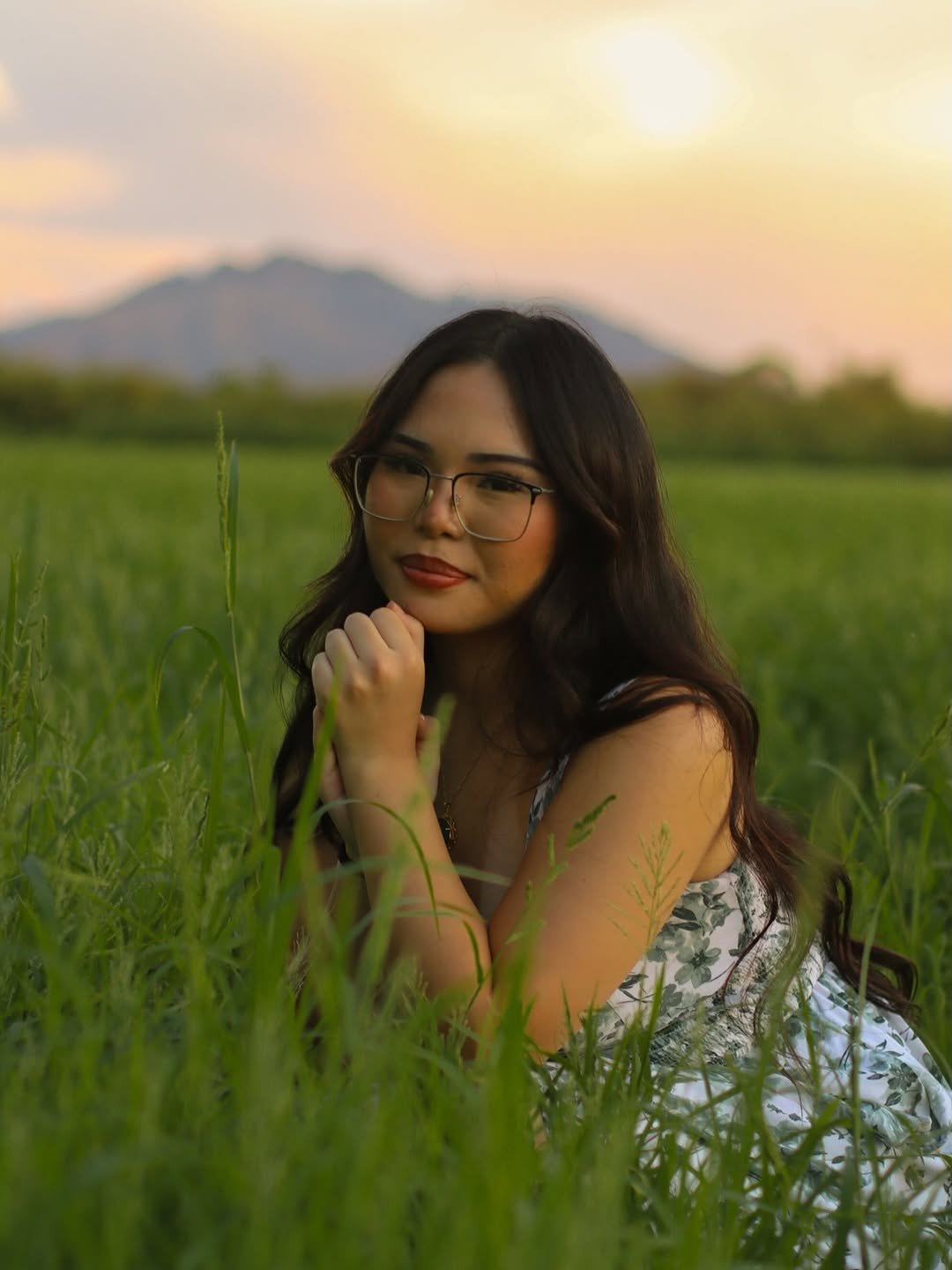Portrait session in a natural outdoor setting